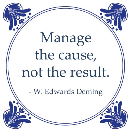 root cause analyse deming manage cause results